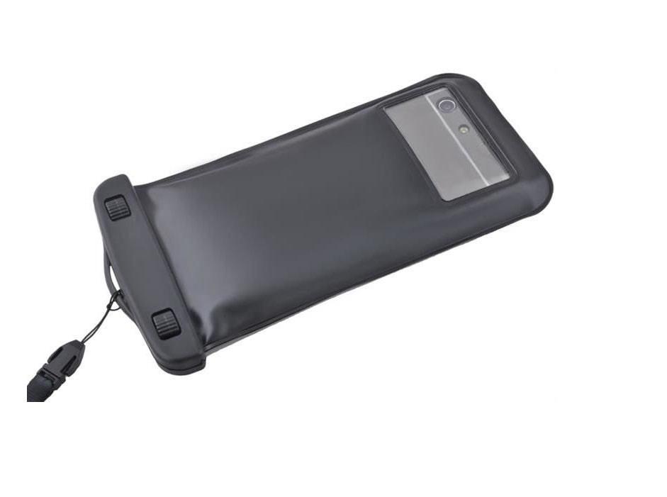 Husa impermeabila pentru Telefon SPACE BLACK idealSTORE, Asigura securitatea dispozitivului, Protejeaza perfect telefonul impotriva apei si a umiditatii in timpul rularii sau mersului cu bicicleta, Perfect pentru piscina, navigare, inot, plaja