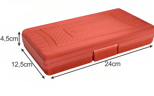 Set Profesional pentru Insurubat idealSTORE, Include 46 de Elemente, Biti de Surubelnita, Extensii, 2 tipuri de Buton Glisant, Articulatie Cardanica, Adaptor de Varf, Clichet, Material Otel Carbon, Cutie pentru Depozitare