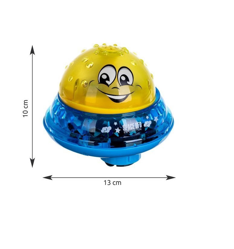 Jucarie de baie WATER FOUNTAIN, Dimensiuni 13 x 10 cm, Ofera distractie in baie, cu sunete si jocuri de lumini, Creeaza o aura unica in timp ce face baie, Poate fi folosit si ca lampa de noapte