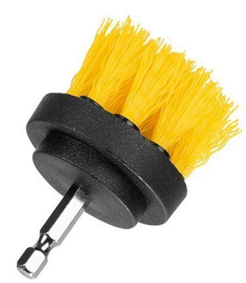 Set 4 Perii de Curatat cu Adaptor pentru Bormasina-Autofiletanta, Rigiditate Medie, Material Durabil, Curata Perfect Gresia, Chiuvetele, Cabina de Dus si Toaletele