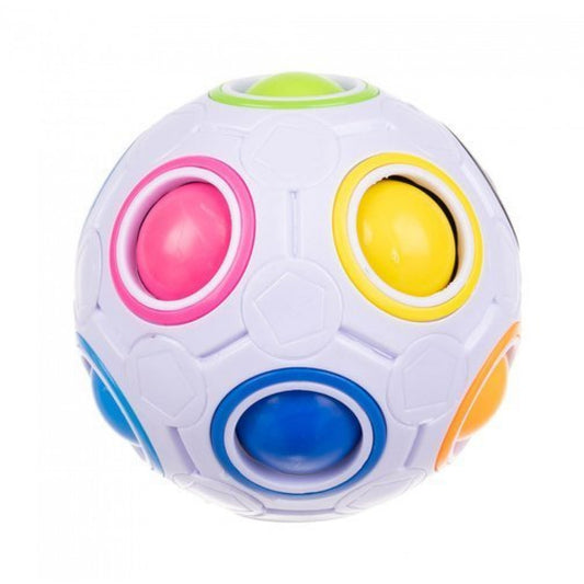 Minge Antistres Crush Ball idealStore, Diametru 7 cm, Jucarie Universala, Bile Colorate, Sprijina Dezvoltarea, Antreneaza Rabdarea, Material din Plastic Rezistent
