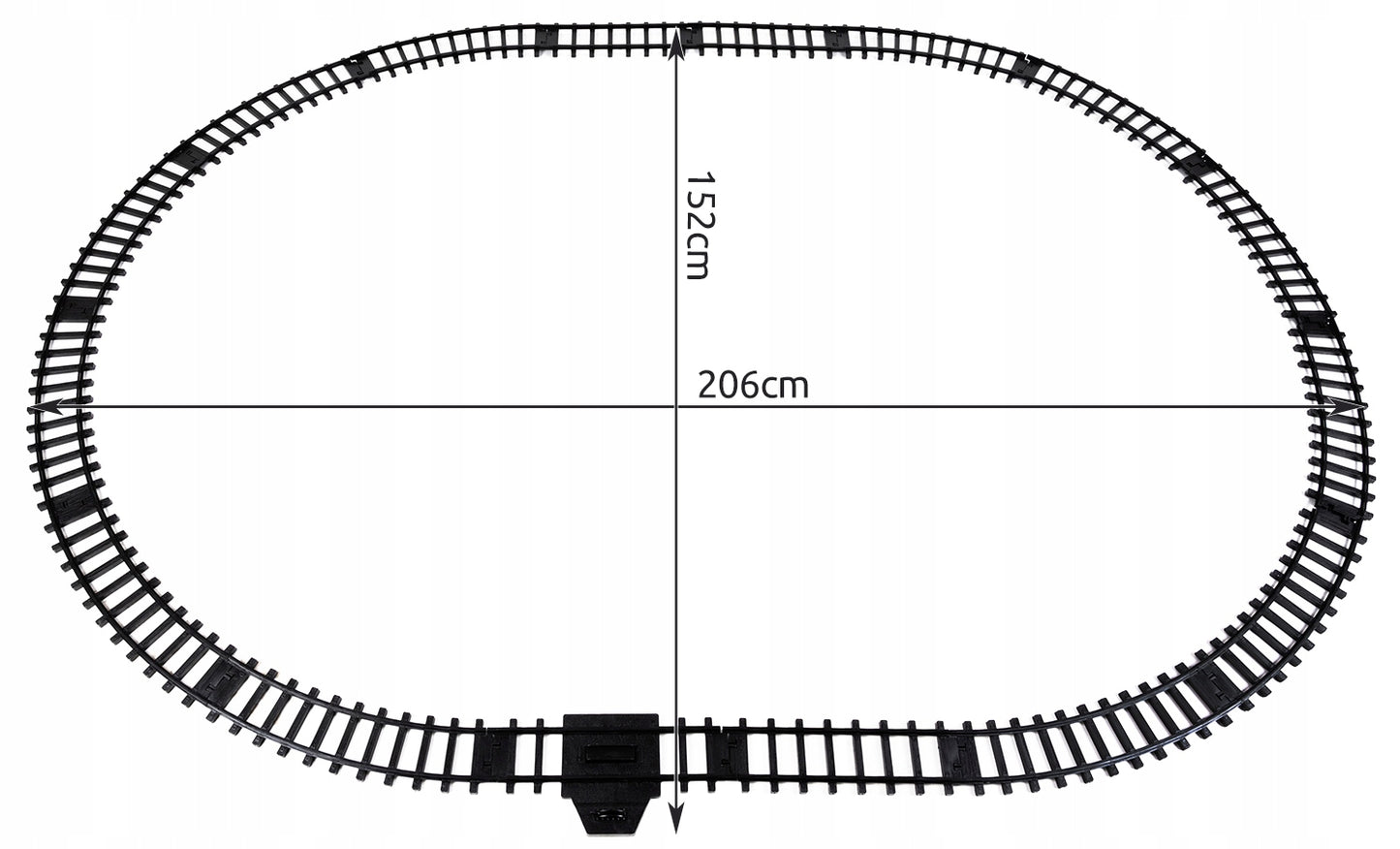 Circuit electric Tren IdealSTORE Classical Rail, Include Locomotiva, 3 vagoane de marfa 39 de elemente de traseu, Accesorizat cu lumini, Sunete si Efecte de Abur, Astfel dezvoltand imaginatia si abilitatile practice ale copiilor