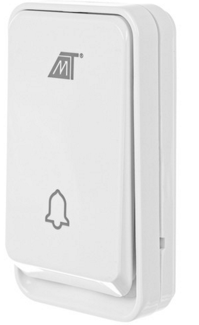 Sonerie Profesionala Wireless Fara Fir Optimo Smart idealSTORE, Raza Actiune 150 m, Rezistenta la Apa, Control al Volumului pe 3 Nivele, 51 de sunete Polifonice, Volum 90 dB, Culoare Alb