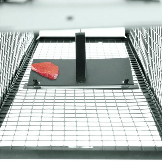 Capcana Ecologica Pentru Rozatoare idealSTORE, Dimensiuni 43 x 15 x 12 cm, Fabricata din Tabla zincata si Sarma, Include 2 Manere pentru transport, Sistem de blocare cu clichet, Eficient si Umanitar