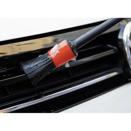 Set 5 Pensule idealSTORE Pentru Detailing si Curatare Interior-Exterior Auto, 5 Dimensiuni diferite pentru curatarea, Caroseriei, Ventilatie, Tapiterie, Bord si Spatii Greu Accesibile, Laveta moale din Microfibra