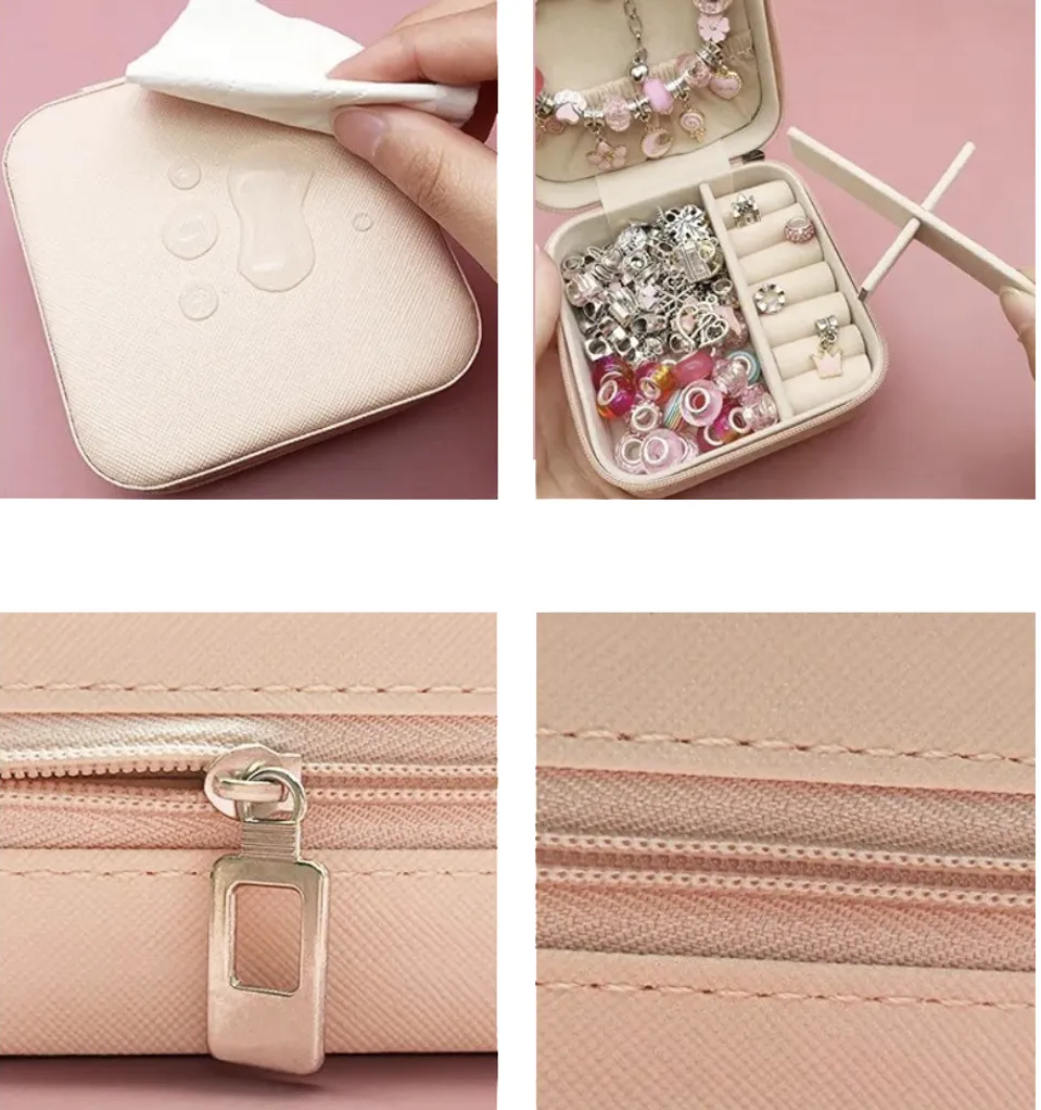 Set Creatie Bratari-Coliere Princess idealSTORE, Include 69 de Elemente, 3 Baze de Coliere, 3 Bratari, Pandative in Diferite Forme, Include o Cutie cu Fermoar pentru Depozitare, Dezvolta Abilitatile Artistice