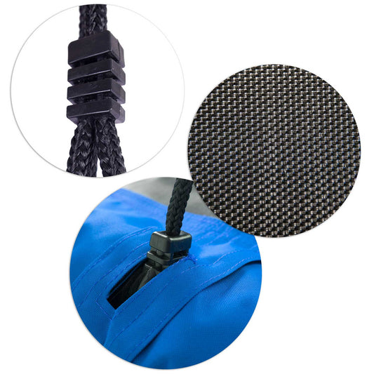 Leagan tip cuib pentru copii dreptunghiular XXL 110 x 70 cm 150 kg Neo-Sport Albastru