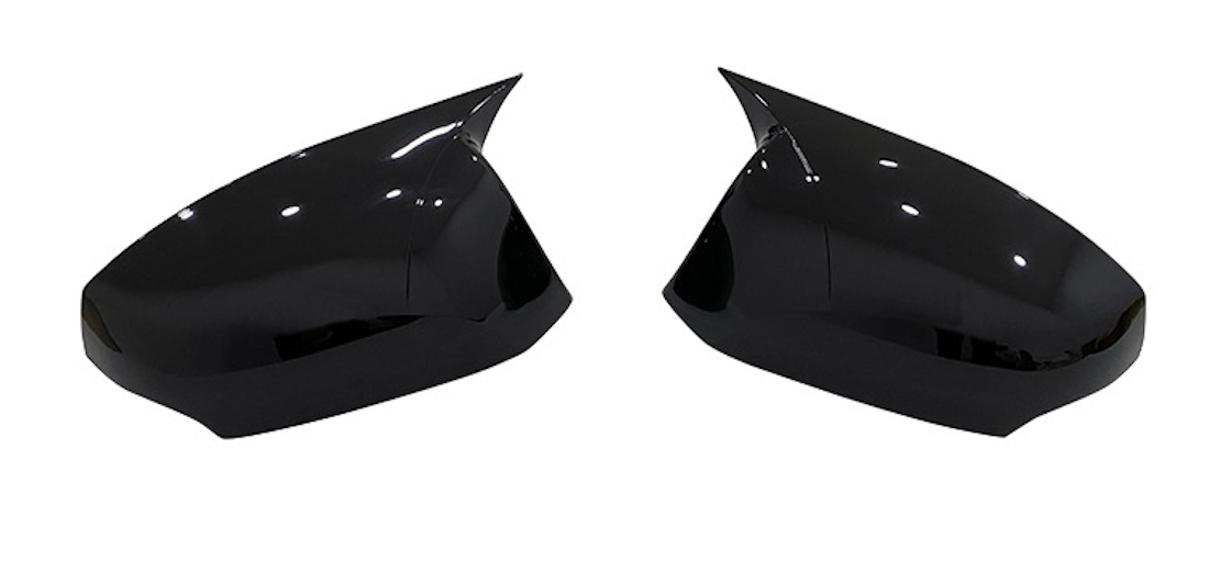 Set 2 Capace Oglinzi tip BATMAN idealSTORE pentru Renault Laguna III 2007-2014, culoare Piano Black - Negru Lucios, Montaj Usor, Rezistent UV, Material Premium