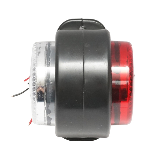 Set 2 Lampi laterale de gabarit cu LED 12/24V idealSTORE, Rosu-Alb, Inaltime 73mm