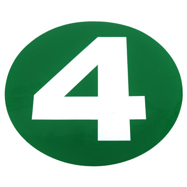 Abtibild tip Norma de Poluare EURO 4 IDL, Diametru 22cm, Culoare-Verde