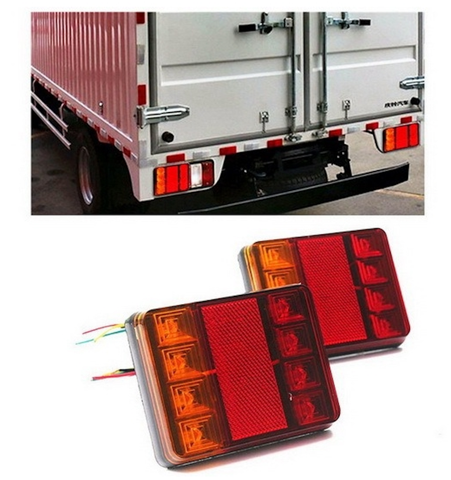 Lampa spate LED 12V idealSTORE, Functie Pozitie, Frana, Stop, Complet Etansa, Utilizare Remorci, Camioana, Tractoare