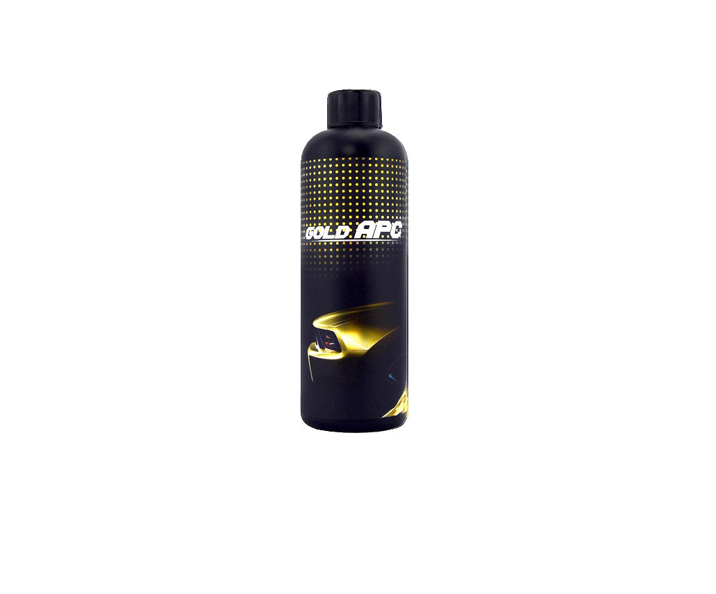 Agent curatare profesional IDL pentru interior GOLD APC, Cantitate 500ml, 100% concentrat pentru utilizarea in interiorul si in exteriorul vehiculului. Inlatura profund murdaria lasand o suprafata curata si parfumata