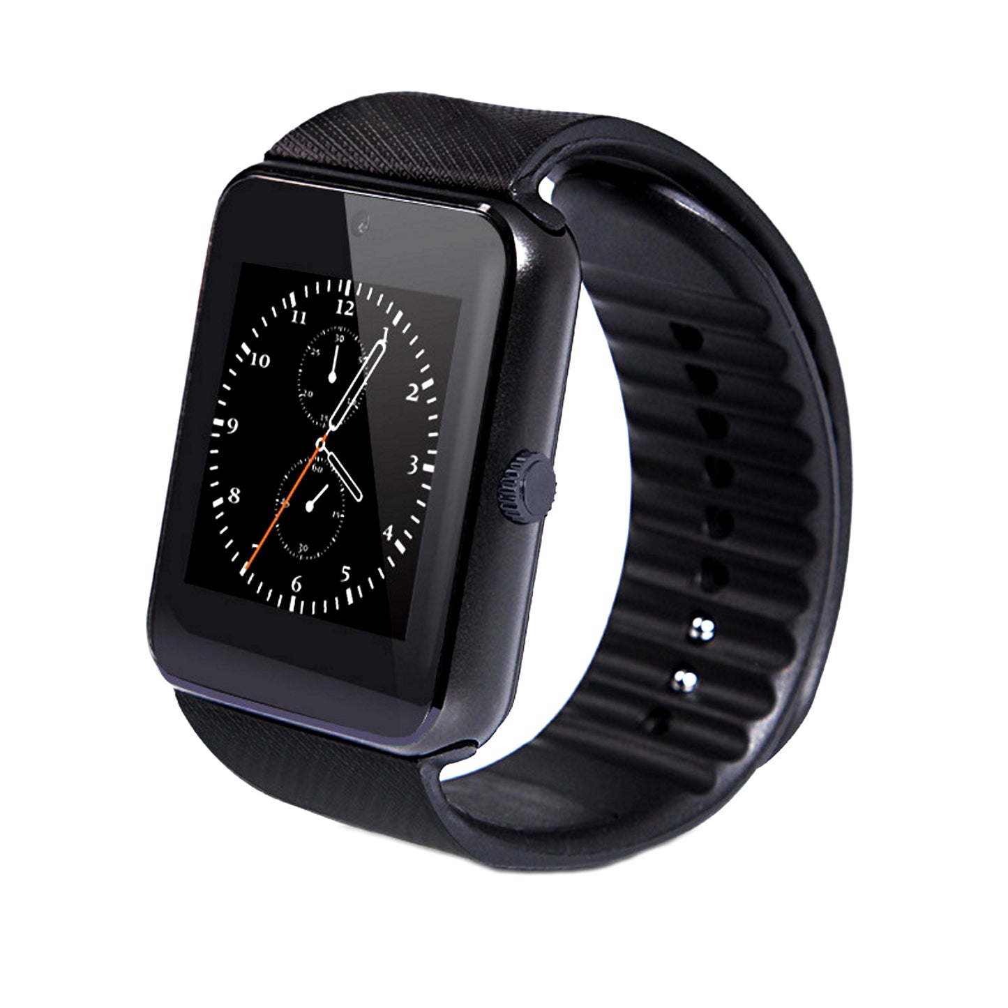 Ceas Smartwatch cu Telefon Vertigo 8, Bratara Silicon Neagra, Camera 1,3 Mpx, Mod Apelare BT, Display LCD Capacitiv de 1.54' Antizgarieturi, Slot Card Memorie, Carcasa Rezistenta din Aluminiu, Culoare Neagra