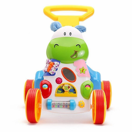 Premergator Primii Pasi Hipo, Model interactiv cu elemente educationale pentru dezvoltarea abilitatilor motorii, coordonare ochi-mana,, diversitate de activitati, sunete, melodii