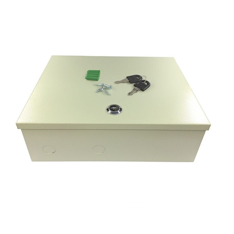 Sursa profesionala IDL de alimentare 12V-10A, Permite alimentarea a 9 camere de supraveghere, Protectie la suprasarcina/scurtcircuit cu sigurante resetabile, Metal