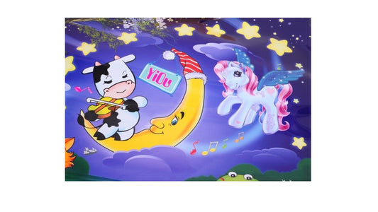 Covoras Educational Interactiv IDL La Joaca , Pentru bebelusi , 7 tipuri de sunete de animale , Melodii , Luminite