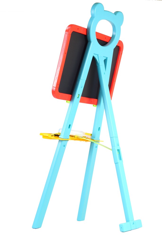 Tabla creativa IDL magnetica cu stativ , pentru copilul tau , numere si simboluri magnetice , 84 piese , burete , creta , Multicolora