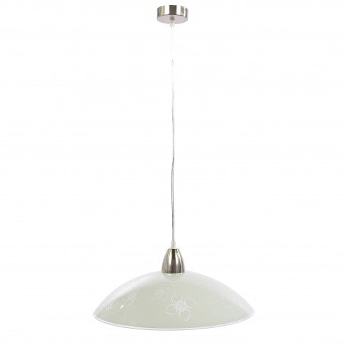 Suspensie KORONA IDEALSTORE, Structura metalica, Protectie IP20, Sursa cu soclu E27 pentru o putere maxima de 60W, Inaltimea ajustabila intre 400 si 800 mm