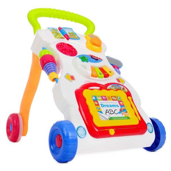 Premergator Interactiv IDL Primul Pas 3 in 1 2018, ajuta dezvoltarea abilitatilor motorii, coordonarea ochi-mana- sunet, diversitate de activitati in limba engleza