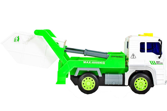 Camion interactiv pentru Ecologizare idealSTORE, Dimensiuni 18 x 10 x 11 cm, Echipat cu un container functional ce ofera ore de distractie, Ideal pentru curatenie