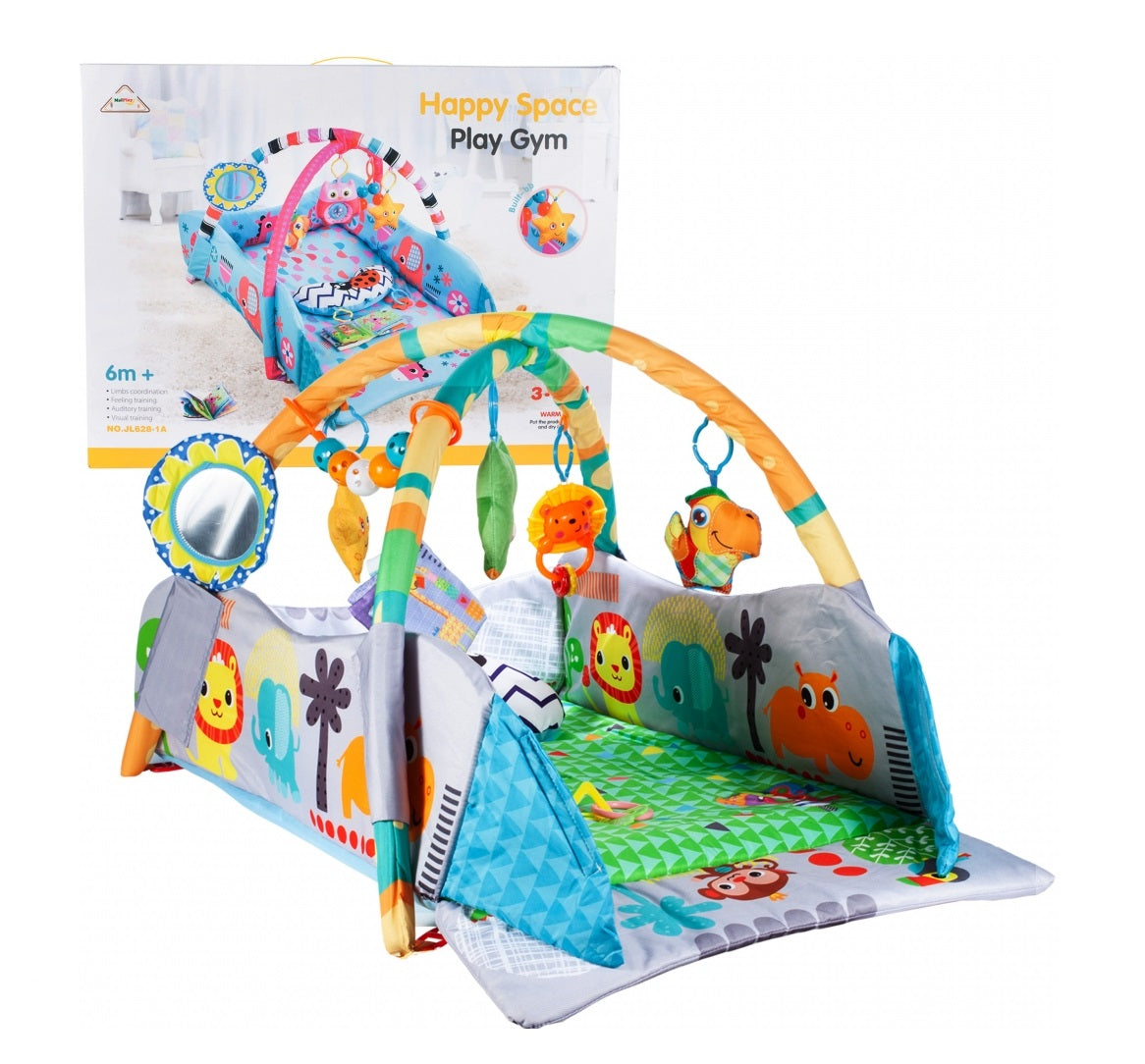 Centru de activitati Tip Covoras 3 in 1 idealStore ZOO Jolie Junior, dezvolta Coordonarea Miscariilor, Stimuleaza Vederea, material gros, izolatie termica excelenta