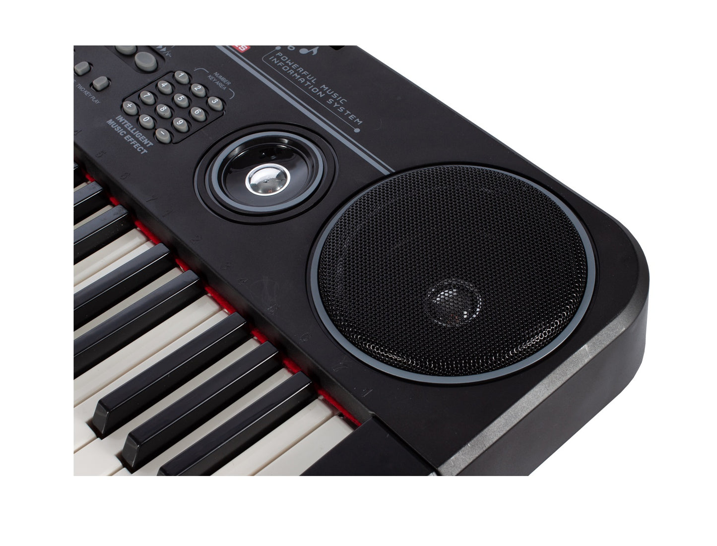 Orga muzicala electronica cu microfon idealSTORE Bit Sing Key, Tastatura are un design modern si un sunet spatial excelent, Echipata cu 61 de clape, 100 de sunete diferite, Sistem de inregistrare/redare, Afisaj LED, Intrare USB