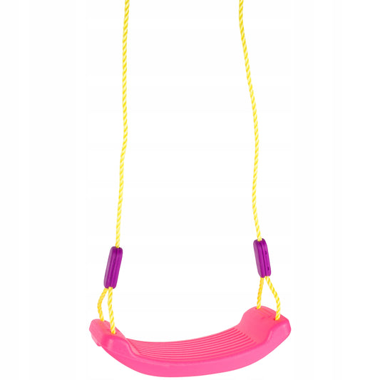 Leagan Stil Bancuta Cool Swing idealStore Roz, Scaun Confortabil, Franghii Rezistente, Inaltime Reglabila, Aspect Atractiv, Culori Vii