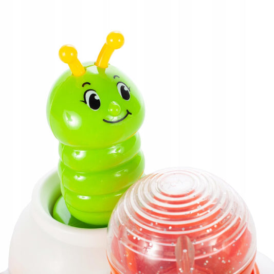 Omida Interactiva Colorata Play With Me idealStore, Efecte Muzicale si Sonore, Coarda Inclusa, Jucarie Pentru Bebelusi, Exercita Echilibrul Si Concentrarea