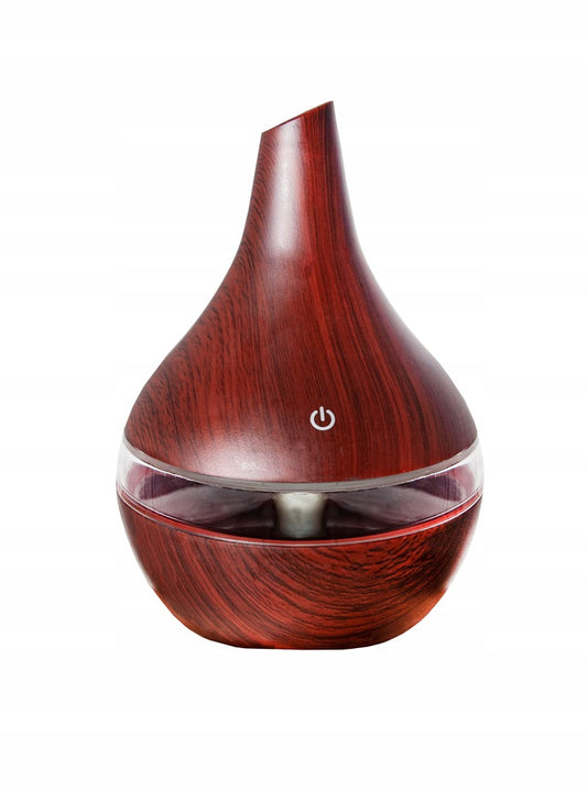 Difuzor de Parfum idealStore HousePerfume, include 3 uleiuri, Functie de Ionizare, iluminare Led, Umidifica aerul la nivel optim, Silentios, Functie de Aromaterapie, Incarcare la USB, culoare Maro