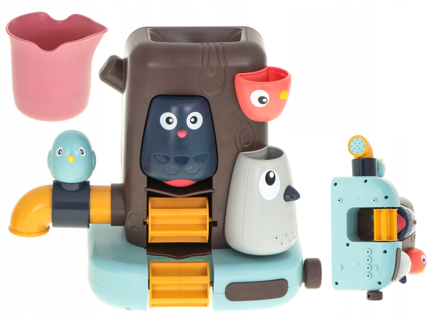 Jucarie de Baie idealStore TreeToy, forma Copac, cu Robinet, Ventuze, Stimuleaza Creativitatea, Incurajeaza Joaca, Dezvolta Imaginatia, Gandirea Logica, Culori Vii