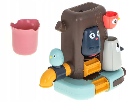 Jucarie de Baie idealStore TreeToy, forma Copac, cu Robinet, Ventuze, Stimuleaza Creativitatea, Incurajeaza Joaca, Dezvolta Imaginatia, Gandirea Logica, Culori Vii