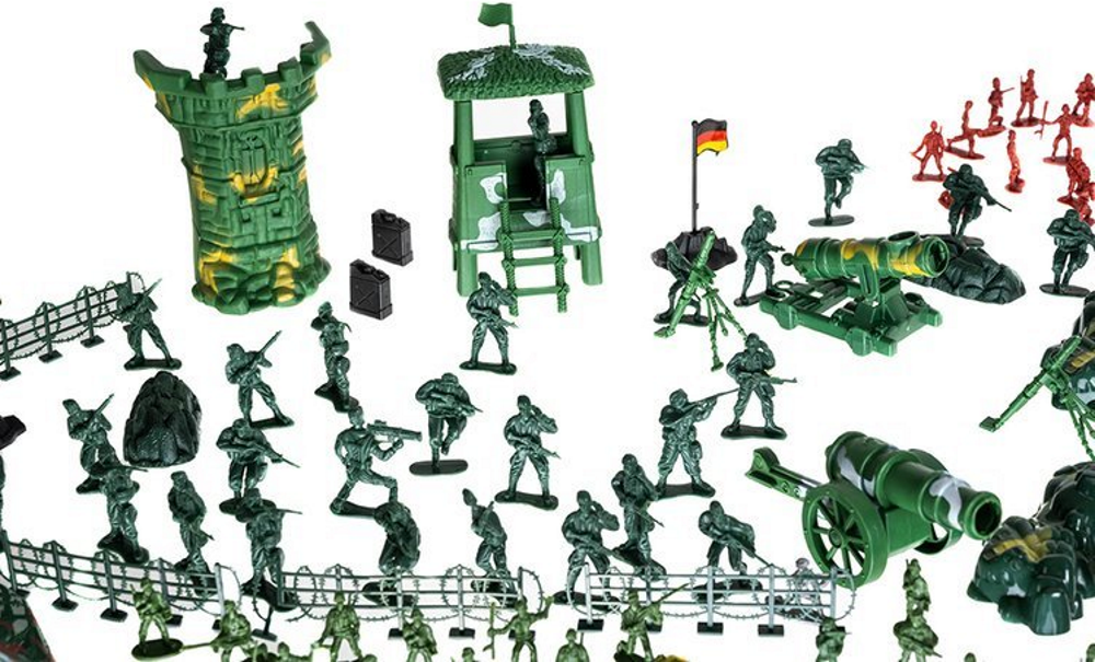 Baza militara idealStore U.S. Force, format din Soldati, Arme, Avioane, Tancuri, Cladiri, Tunuri, Submarine, Dezvolta Imaginatia si Stimuleaza Creativitatea