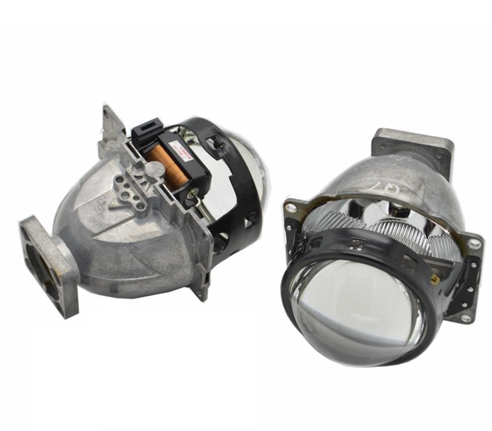 Lupe far idealSTORE compatibile cu bec D1S/D3S, Lungime totala 14cm, Dimensiune lentila 3 inch, Faza lunga este foarte puternica, uniforma si bine definita