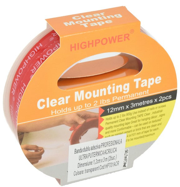 Banda dublu adeziva profesionala 2.4cm X 3m