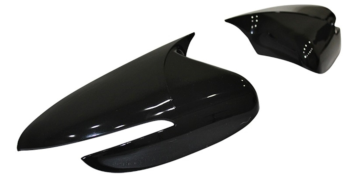 Set 2 Capace Oglinzi tip BATMAN idealSTORE pentru Kia Cerato, Kia Pro Ceed, culoare Piano Black - Negru Lucios, Montaj Usor, Rezistent UV, Material Premium