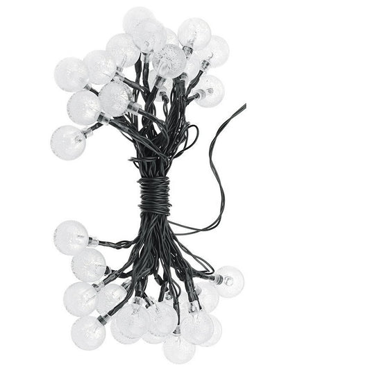 Instalatie Craciun IDL cu 30 led-uri multicolore in forma de Mini Bile cu panou solar pentru a creea un mediu ambiental calduros si primitor, Functionare interior/exterior