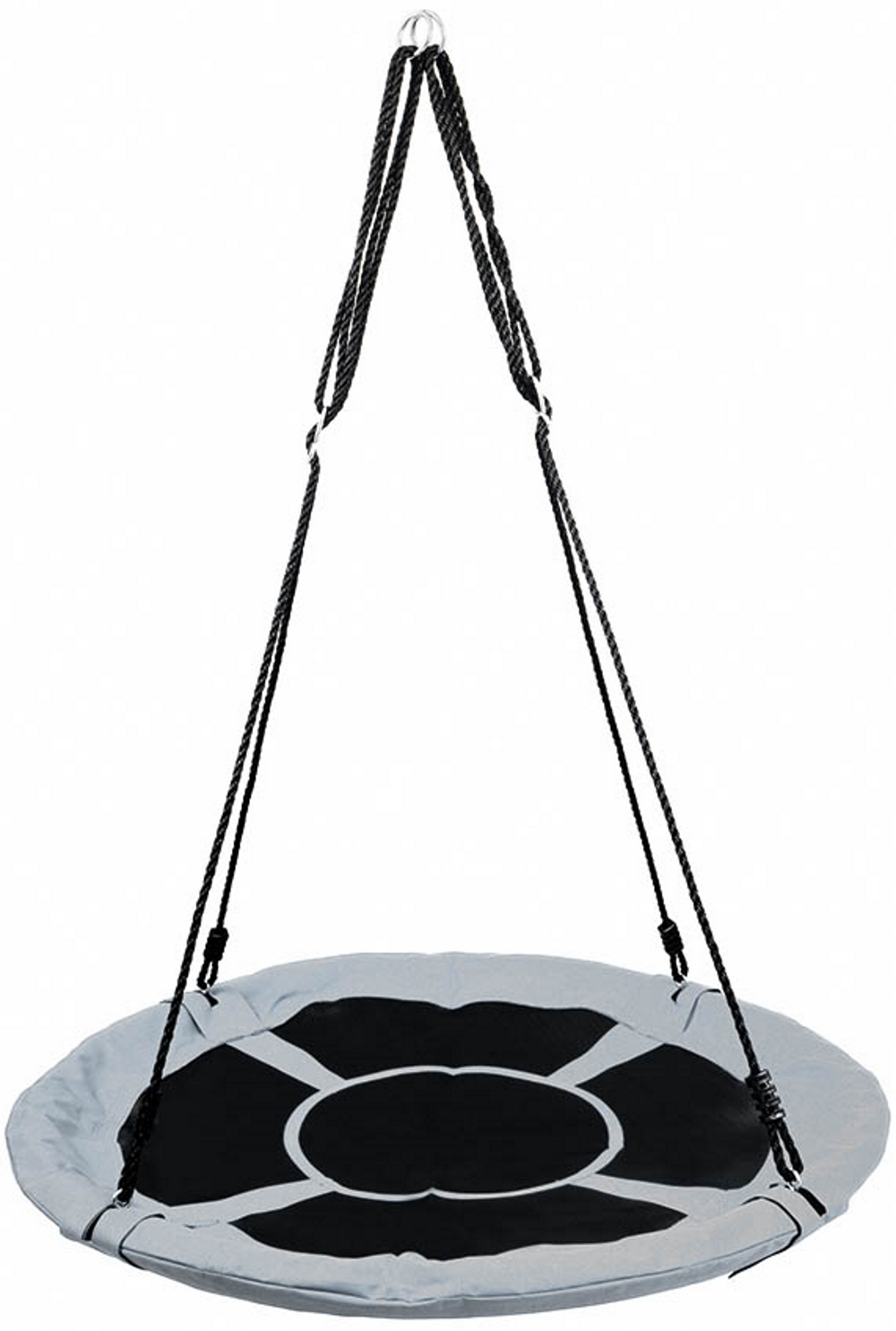 Leagan pentru copii profesional idealStore Stork's Nest, tip Cuib, Sarcina maxima 150 Kg, Diametru 95 cm, Cadru Otel, Grey