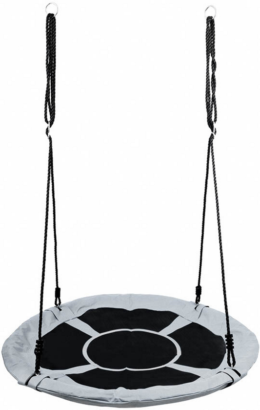 Leagan pentru copii profesional idealStore Stork's Nest, tip Cuib, Sarcina maxima 150 Kg, Diametru 95 cm, Cadru Otel, Grey