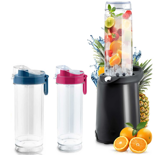 Blender Fresh smoothie idealSTORE, Capacitate 0.57L, Contine 2 sticle detasabile, Lame din otel inoxidabil, Protectie la supraincalzire, Usor de curatat, Putere nominala 350W