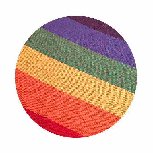 Hamac suspendat tip scaun RhoDes idealSTORE, Dimensiuni 130 x 112 X 98 cm, Include 1,5 m franghie, corzi groase impletite, Material din bumbac, respirabil, durabil si rezistent la abraziune, Sarcina maxima 150 KG, Ideal pentru terasa