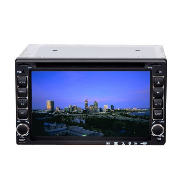 Dvd Player Auto Senzitive Sound 6.4 inch Bluetooth 2 DIN, USB, Intrare camera marsarier, Telecomanda, Rama Adaptoare