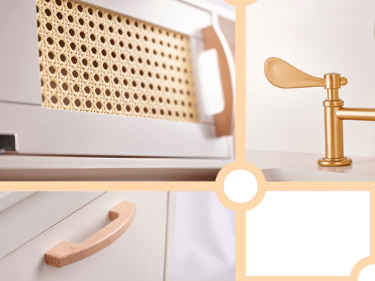 Bucatarie din lemn Natural Multifunctionala Smart Kitchen idealSTORE, Material MDF, Dimensiuni 100 x 29 x 68 cm, Echipata cu Efecte luminoase si Sonore, Utilata cu Robinet cu Butonae, Chiuveta, Cuptor cu Grila, Oale, Tigai, Spatula, Vopsea Non-Toxica