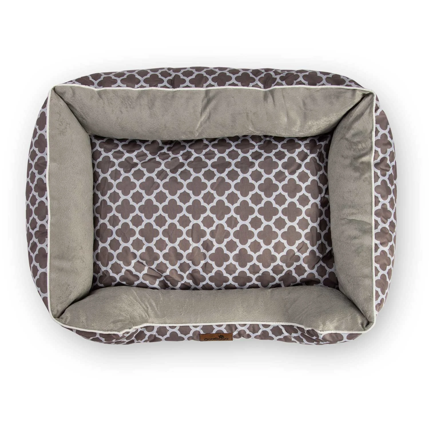 Pat pentru caine-pisica IdealSTORE, Dimensiunile tarcului 100x70cm, 25 de cm inaltimea marginii, Rezistent la zgarieturi, maro