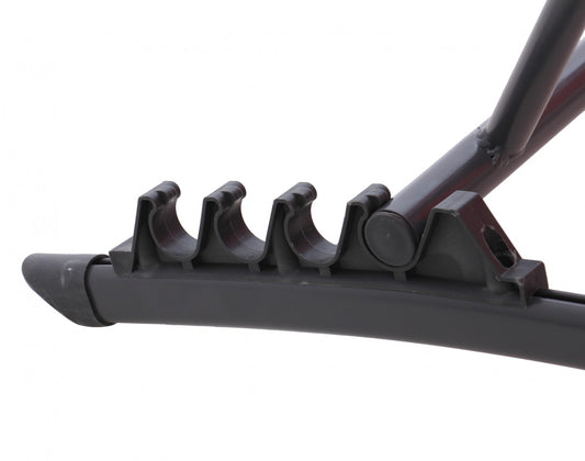 Sezlong plaja, spatar reglabil, California, structura metalica, rosu, 176 x 54.5 x 35/96 cm