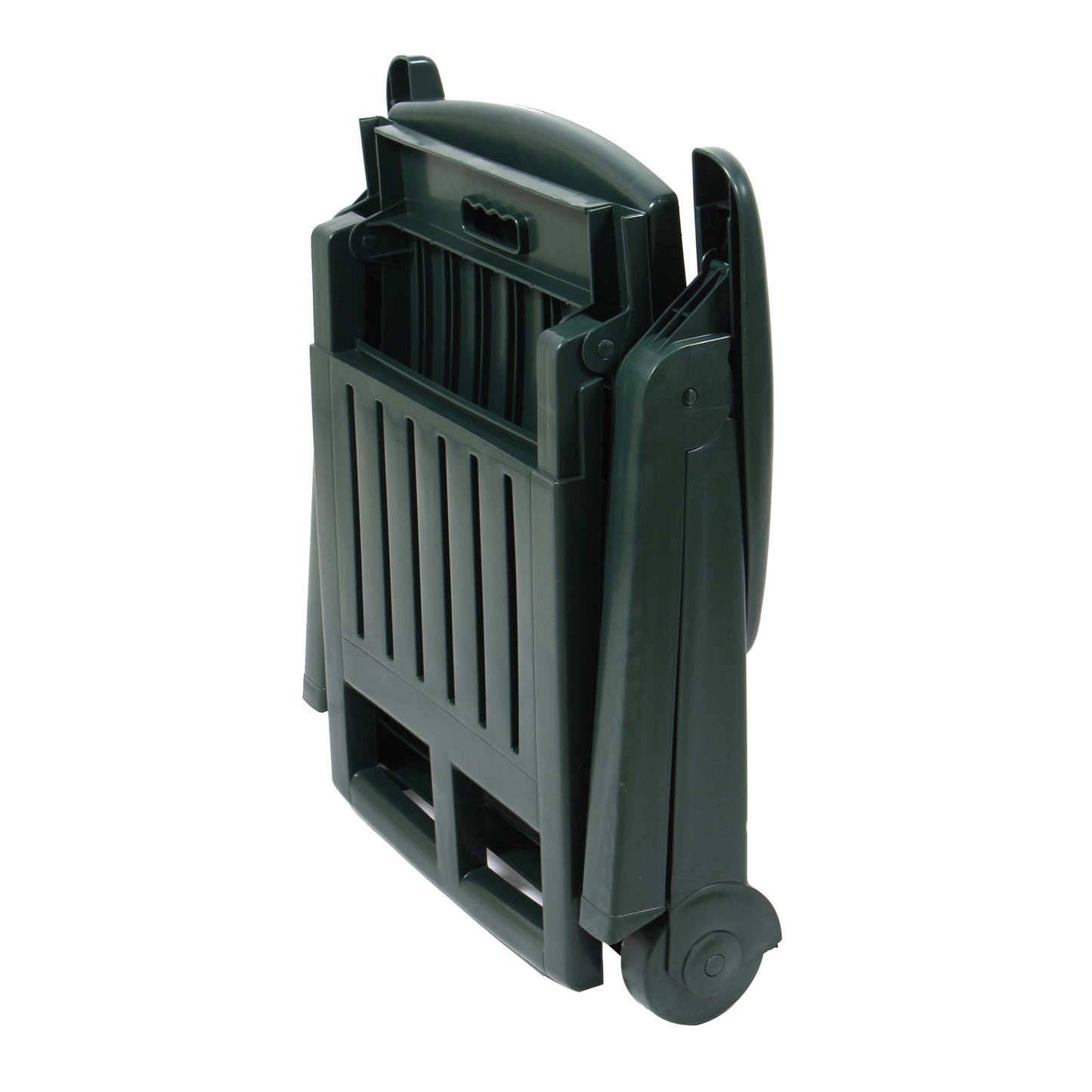 Sezlong Plaja Zircone idealStore, Pliabil, Spatar Reglabil, Structura Plastic, Roti, Verde, 195x72x101 cm