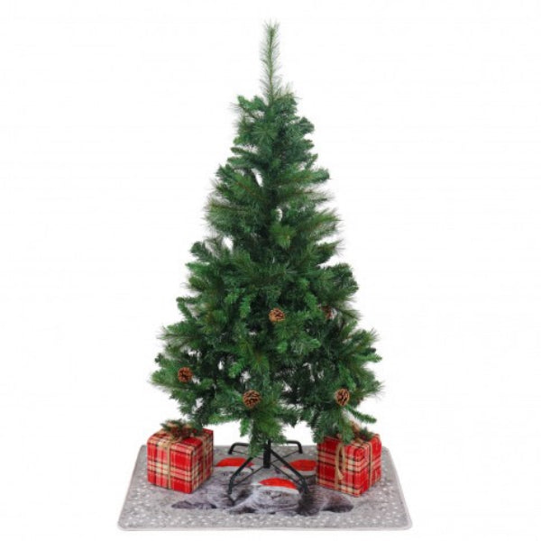 Brad artificial de Craciun IdealSTORE, conuri-verde, 150 cm, 418 varfuri, Aduce spiritul de sarbatoare mai aproape in orice locuinta