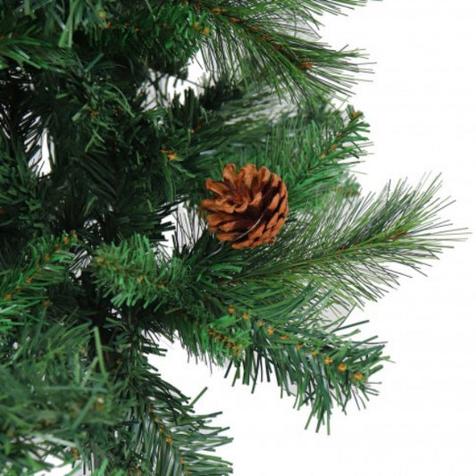 Brad artificial de Craciun IdealSTORE, conuri-verde, 150 cm, 418 varfuri, Aduce spiritul de sarbatoare mai aproape in orice locuinta