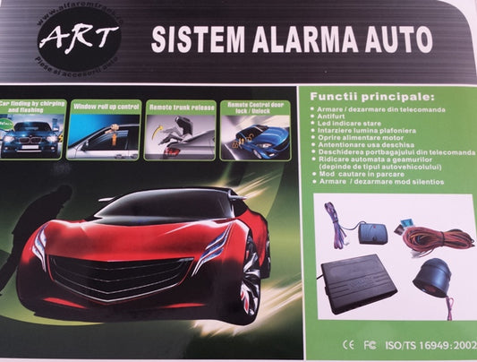 Alarma auto cu cheie briceag, Raza mare de actiune Anti-furt Armare / Dezarmare (din telecomanda) Armare automata Armare / Dezarmare silentioasa Cautare in parcare / SOS/Deschiderea porbagajului din telecomanda