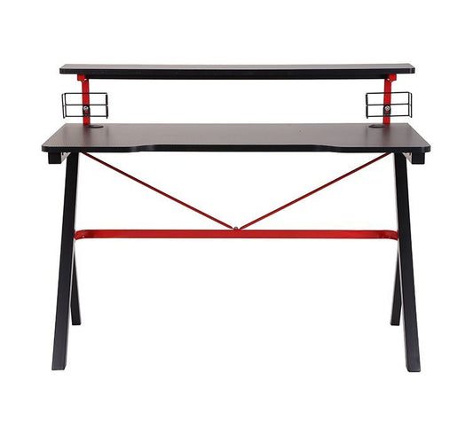 Birou de gaming idealSTORE BLACK MANTIS, Suprafata de 120x60 cm, Modern, Stabil, Durabil, Confetionat din MDF de 18 mm acoperit cu laminat, Ideal pentru sesiunile de gaming