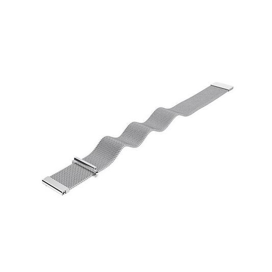 Bratara Metalica Smart Bracelet idealStore, Otel Inoxidabil Premium, Inchidere pe Magnet, Dimensiune Ajustabila, 22 MM, Gri